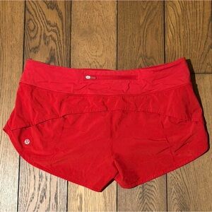 Lululemon speed it up shorts size 10